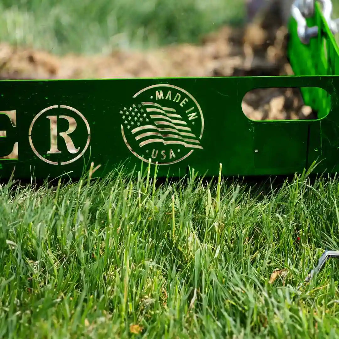 green paddock blade manure scooper