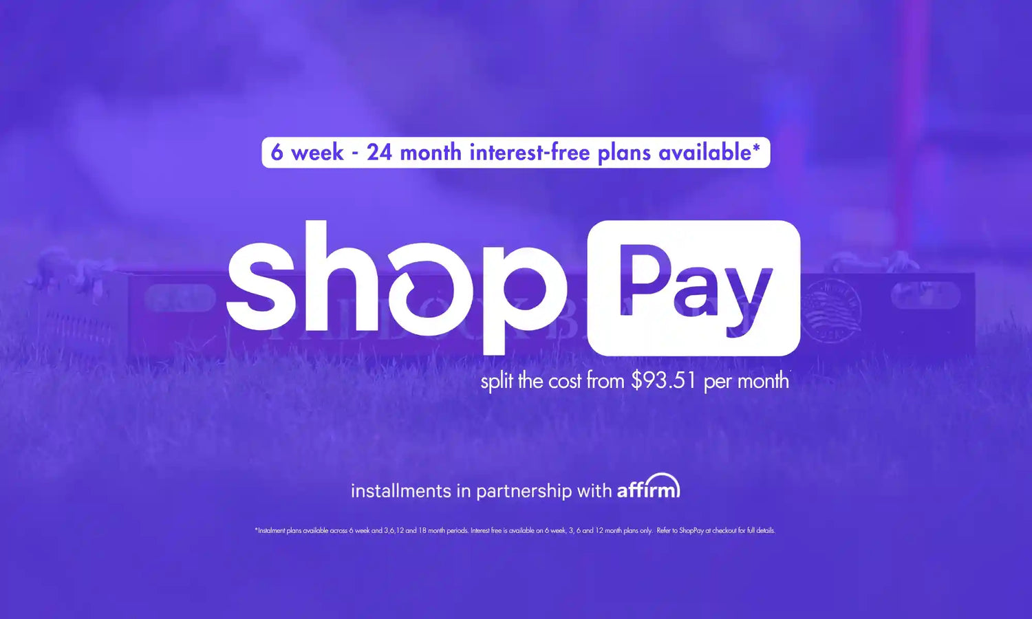 shop pay instalments information banner