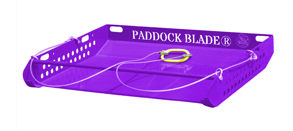 Paddock Blade testimonial screenshot with 5-star customer review