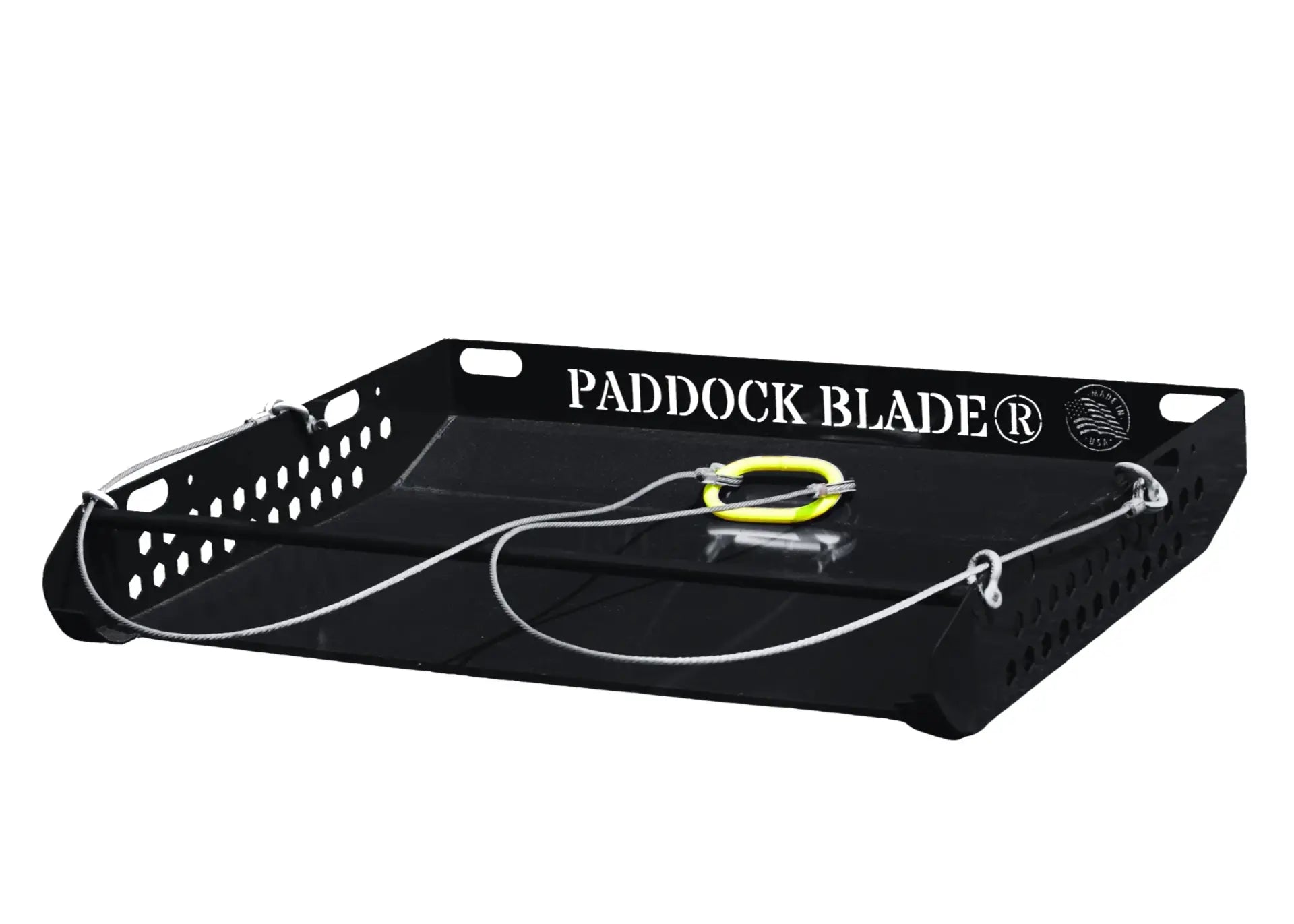 paddock blade horse manure collector black