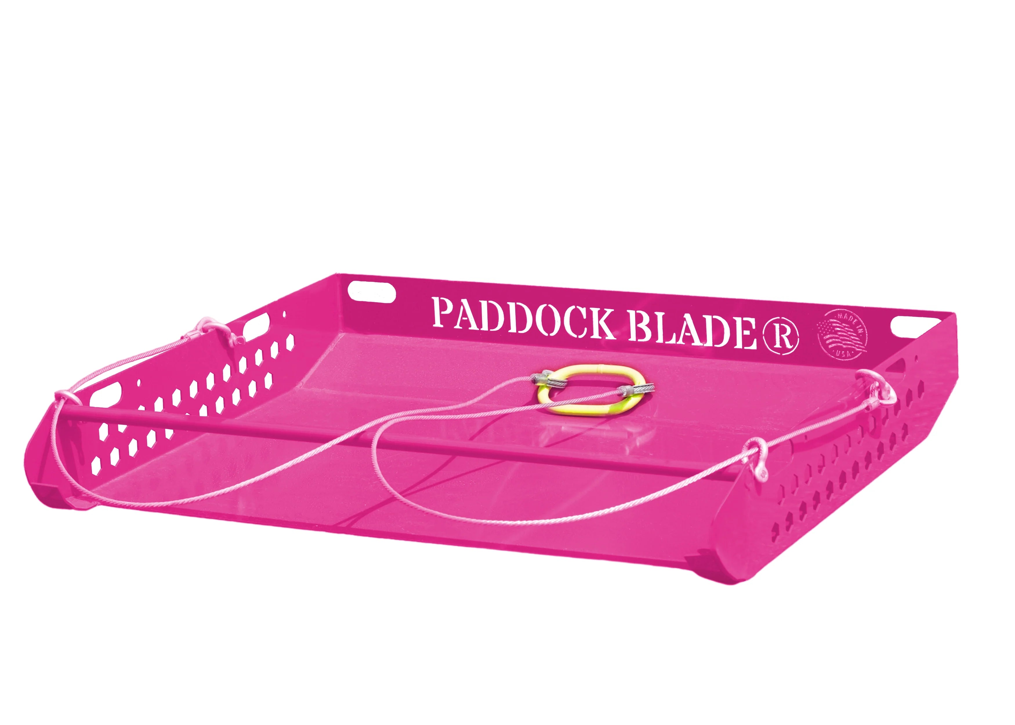 pink paddock blade horse poop picker upper