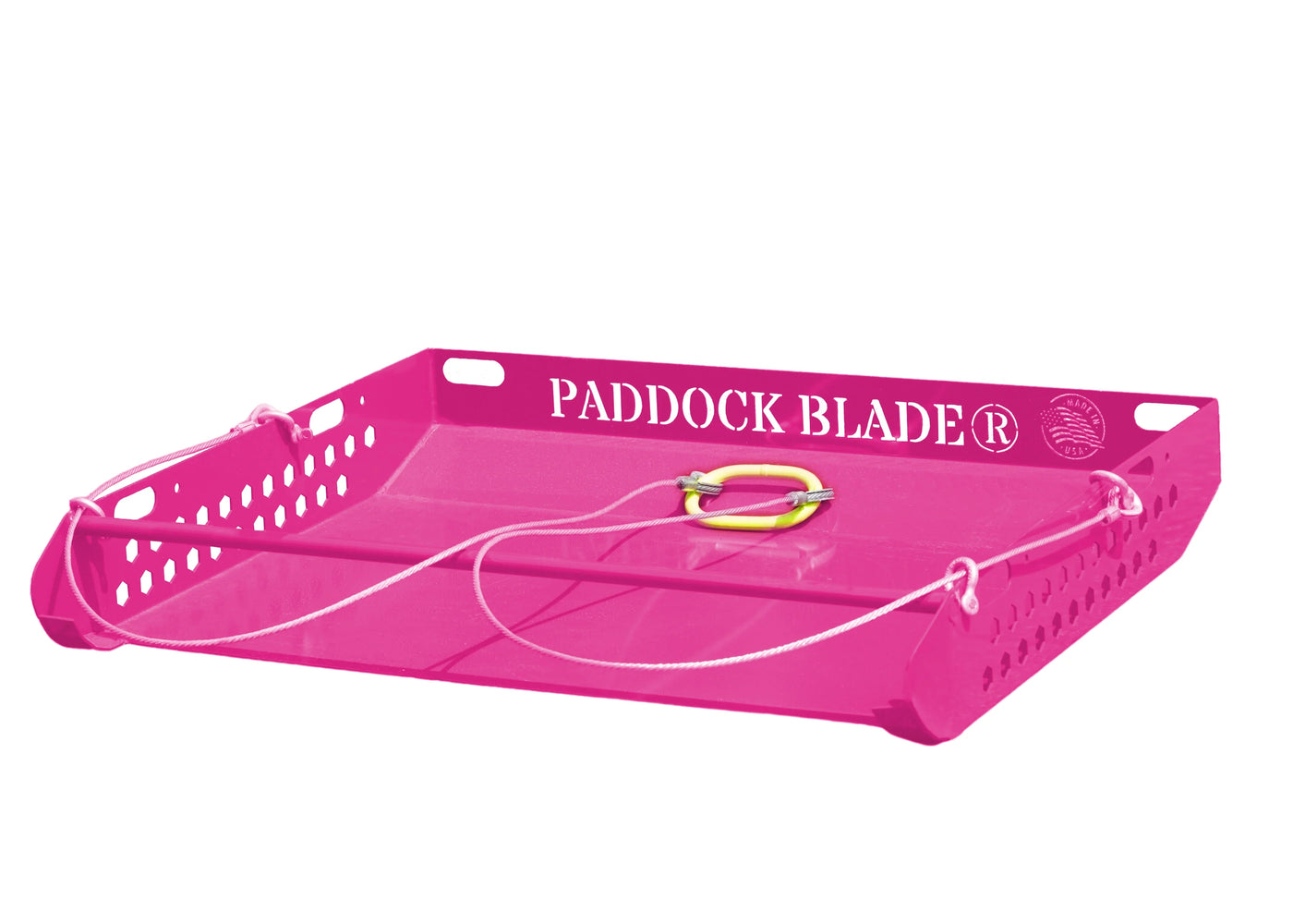 pink paddock blade horse poop picker upper