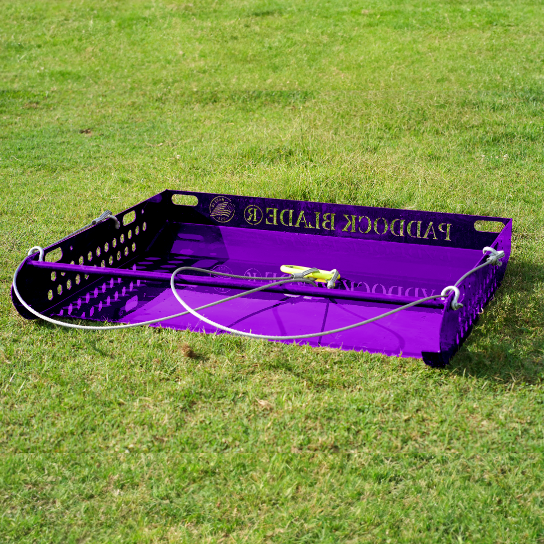 Paddock Blade Plum Purple | Premium American Made Paddock Cleaner