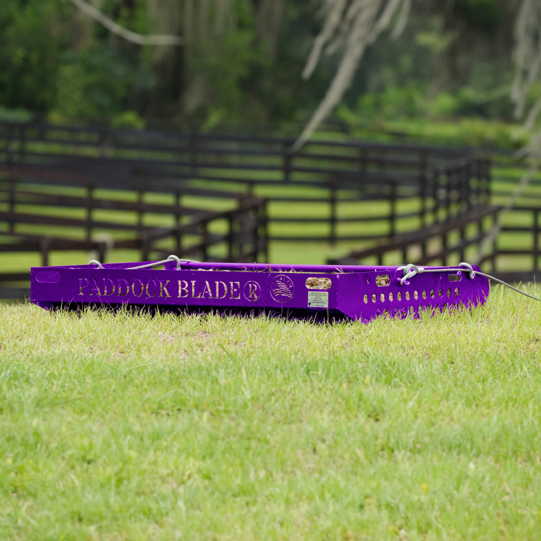 Paddock Blade Plum Purple | Premium American Made Paddock Cleaner