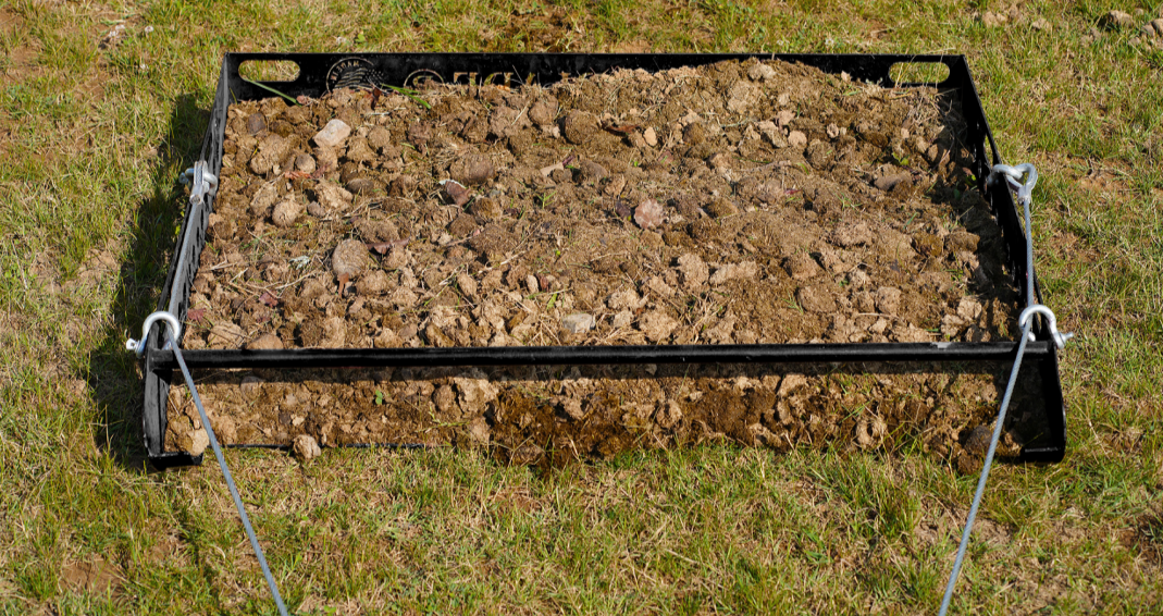black paddock blade horse manure collector