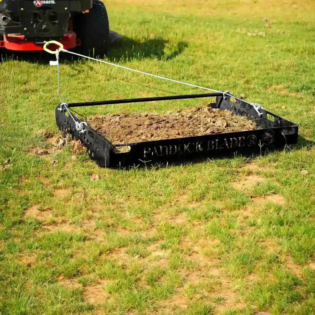 Paddock Blade Midnight Black Premium American Made | Paddock Cleaner | Original #1 Manure Collector