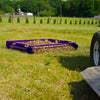 Purple Paddock Blade paddock cleaner angled side view