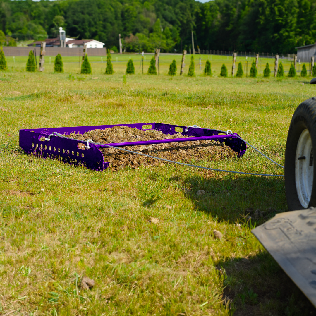 Paddock Blade Plum Purple | Premium American Made Paddock Cleaner