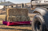 paddock trailer carrying hay bales