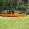 orange paddock blade horse manure collector