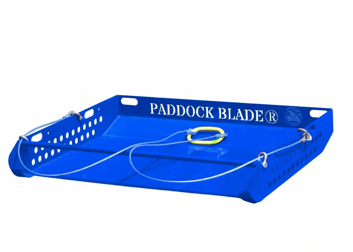 paddock blade horse poop scooper blue