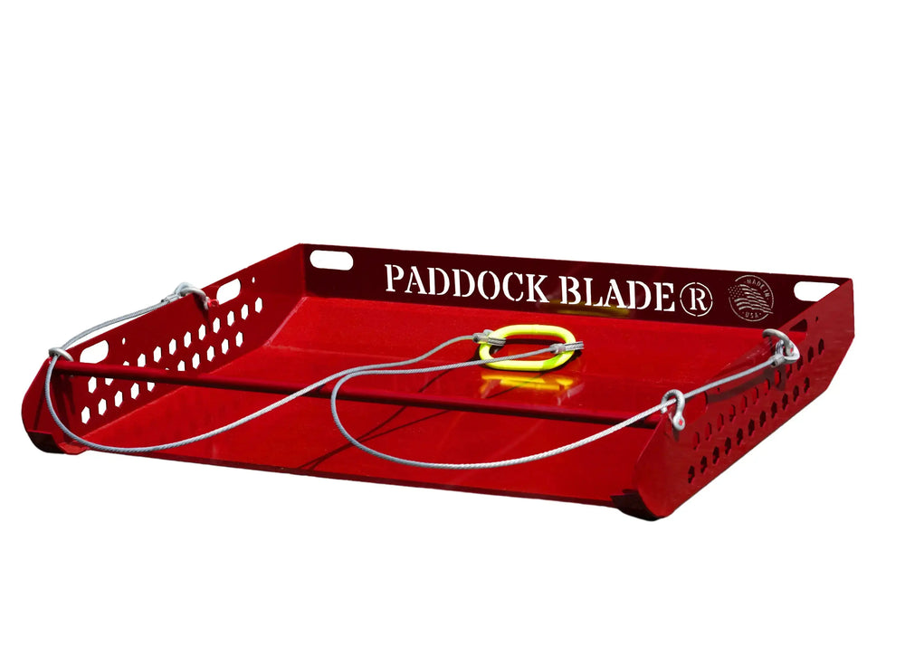 Paddock Blade Barn Red Premium American Made | Paddock Cleaner | Original #1 Manure Collector