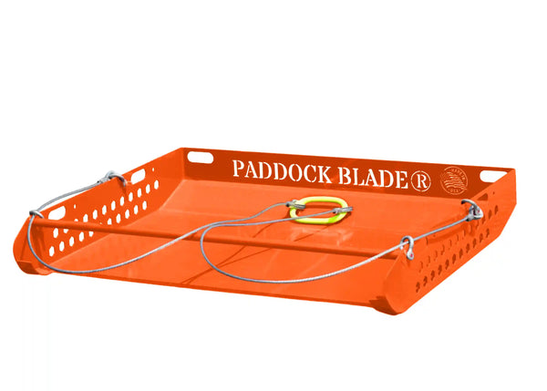 Paddock Blade Burnt Orange | Premium American Made Paddock Cleaner Worlds #1 Manure Collection Drag