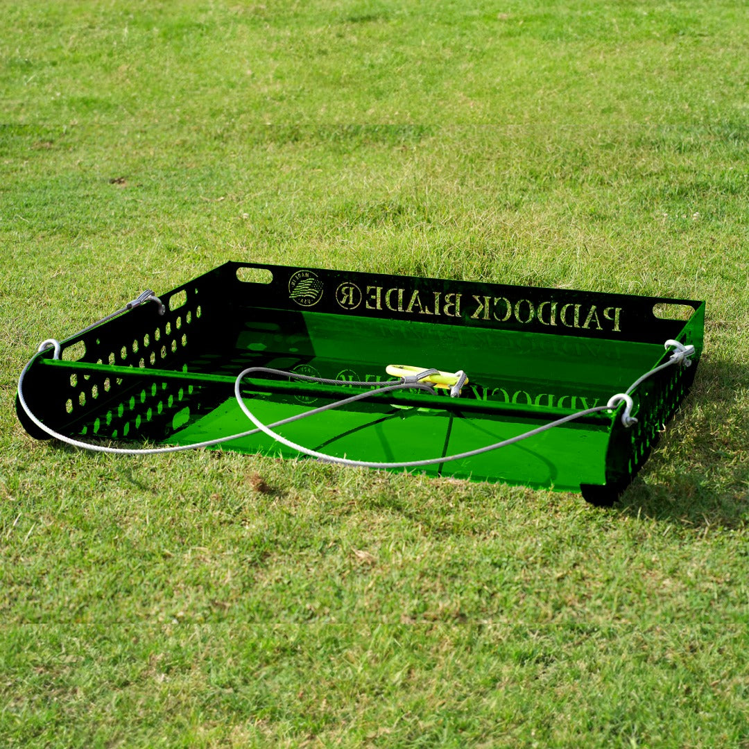 Paddock Blade Horse Paddock Cleaner | American Made | (NEW Limited Edition Gator Green) | FREE Delivery