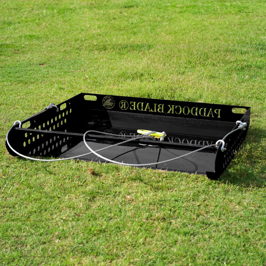 Horse Manure Collector | Paddock Blade Magnum Black – Paddock Blade USA