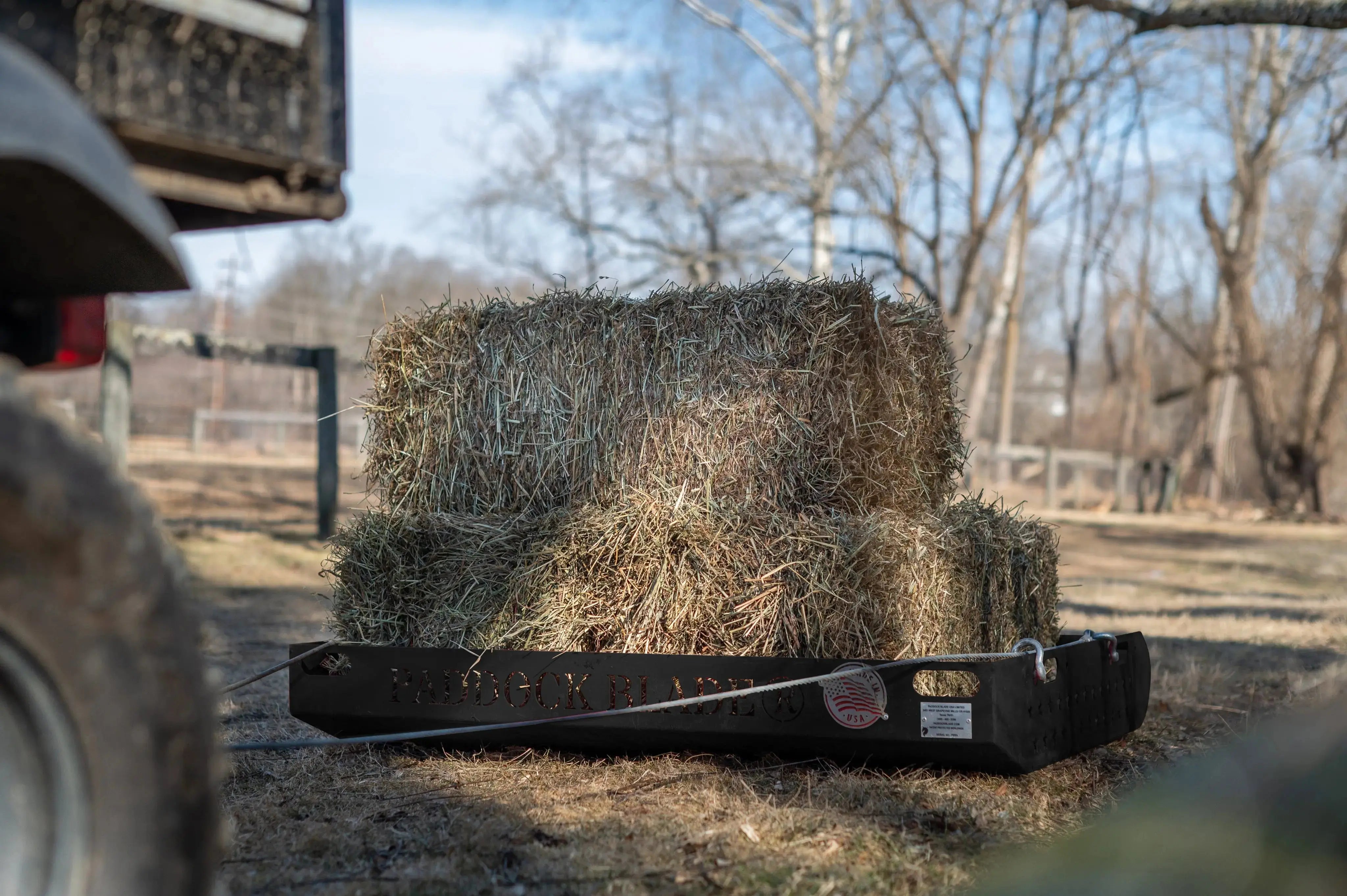 Paddock Blade Midnight Black Premium American Made | Paddock Cleaner | Original #1 Manure Collector