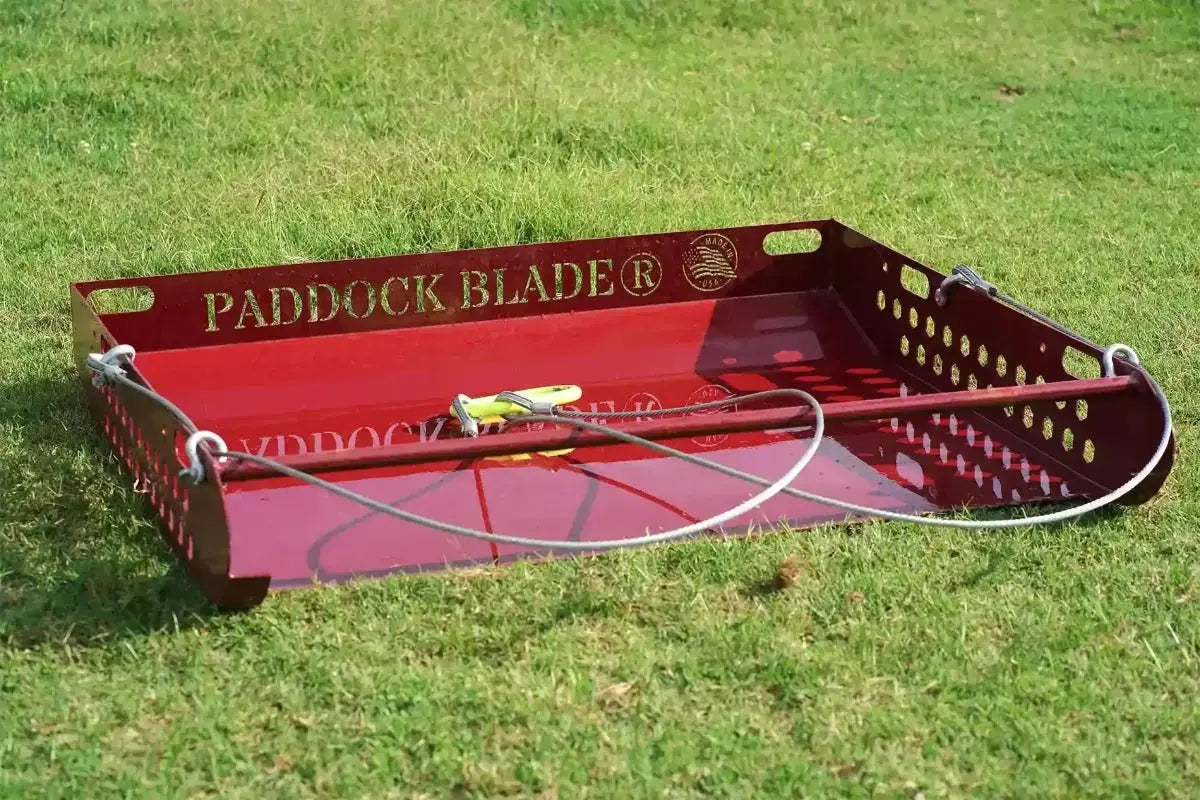 Paddock Blade Barn Red Premium American Made | Paddock Cleaner | Original #1 Manure Collector