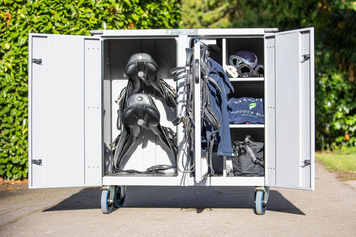 (NEW) Paddock Blade Deluxe Aluminium Tack Locker | Large | American Made Free Delivery Paddock Blade USA