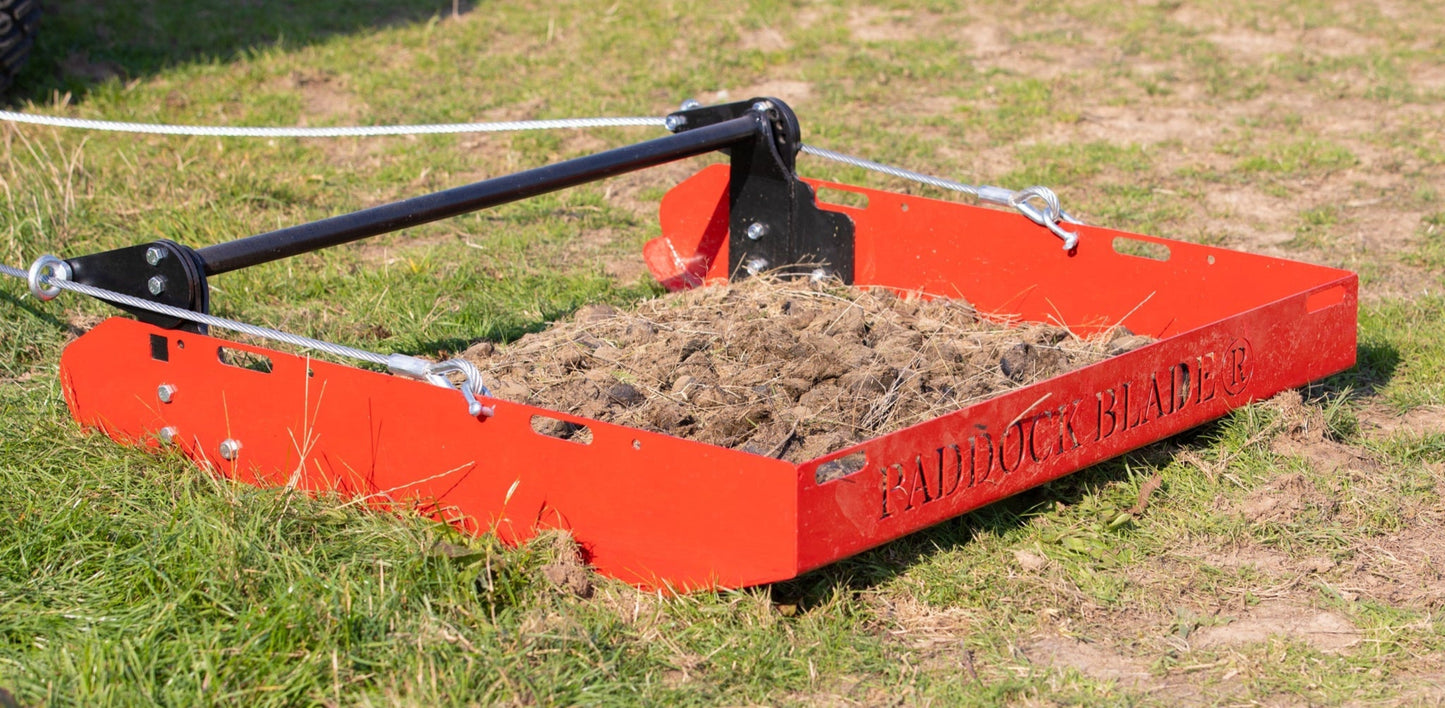 (NEW) Paddock Blade Pro | Deluxe American-Made Manure Collector Scooper & Rock Picker | AR400 Armored Wear Plate
