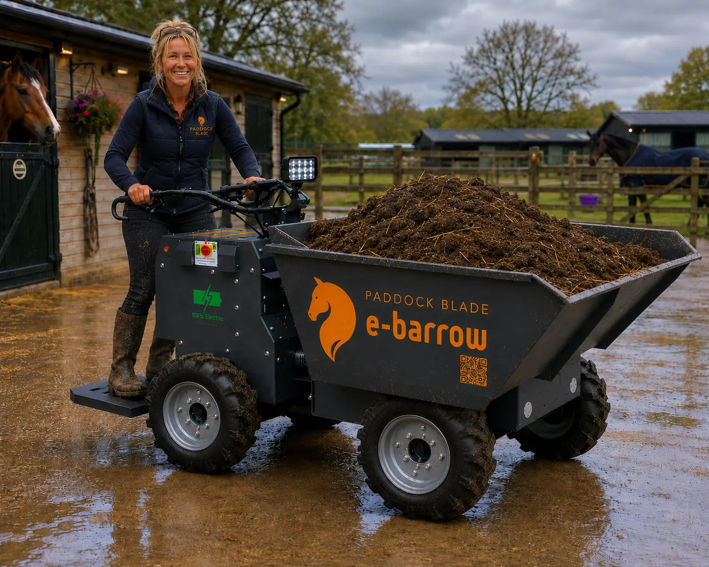 (NEW) Paddock Blade E-Barrow