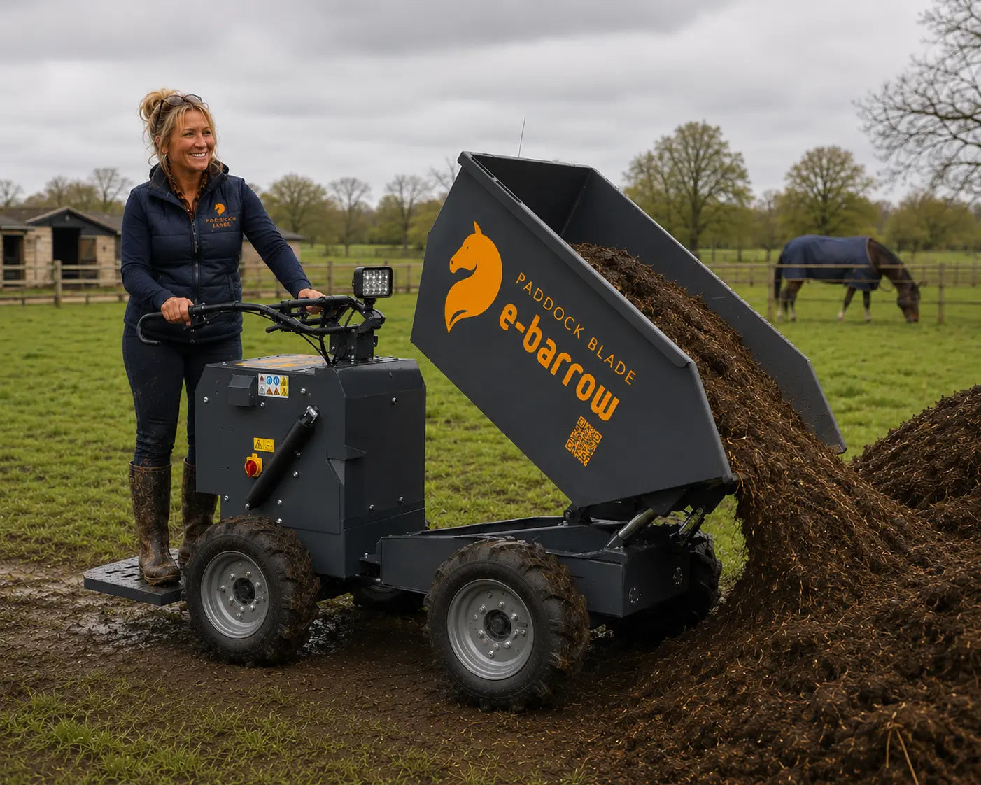 (NEW) Paddock Blade E-Barrow