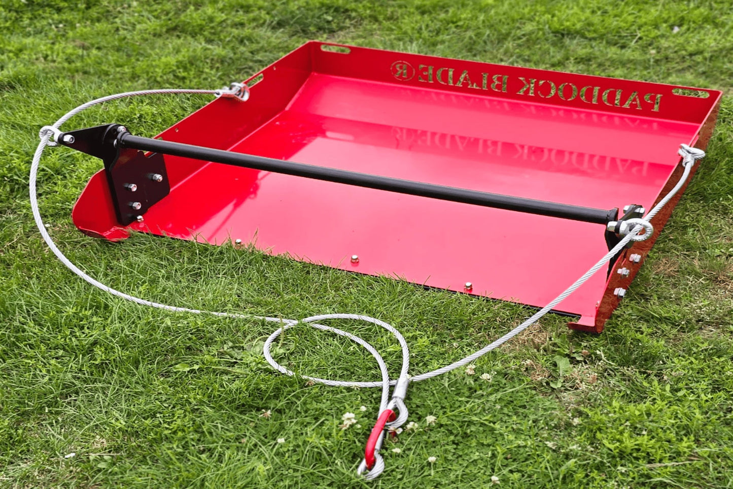 (NEW) Paddock Blade Pro | Deluxe American-Made Manure Collector Scooper & Rock Picker | AR400 Armored Wear Plate