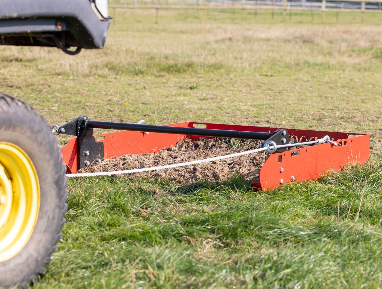 (NEW) Paddock Blade Pro | Deluxe American-Made Manure Collector Scooper & Rock Picker | AR400 Armored Wear Plate